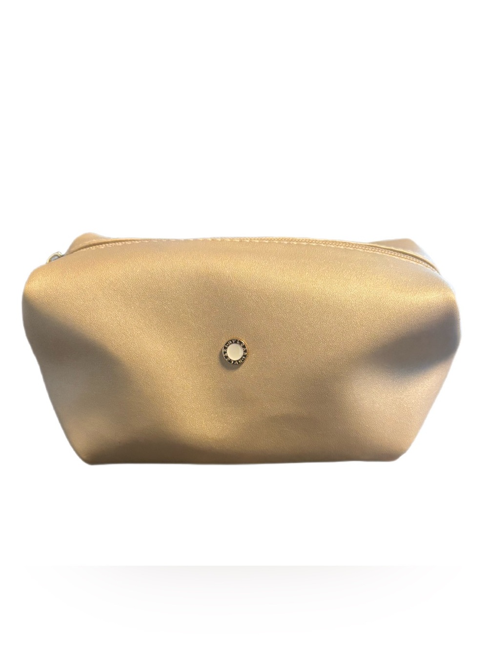 Bulgari Perfume Parfum x Emirates Cream Tan Cosmetics Pouch Bag Tote